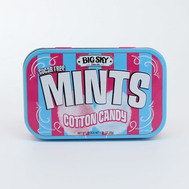 Big Sky Cotton Candy Mints Sugar Free, Vanilla Flavored, Contains No