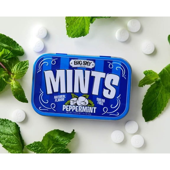 Big Sky Mints Peppermint Sugarfree 1.76 oz tin