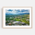 thumbnail image 1 of Big Sky - Missoula Montana Photography City Landscape Scenic Skyline Nature Travel Poster Architecture Oak Framed Wall Art Print 9 x 12 inches, 1 of 6