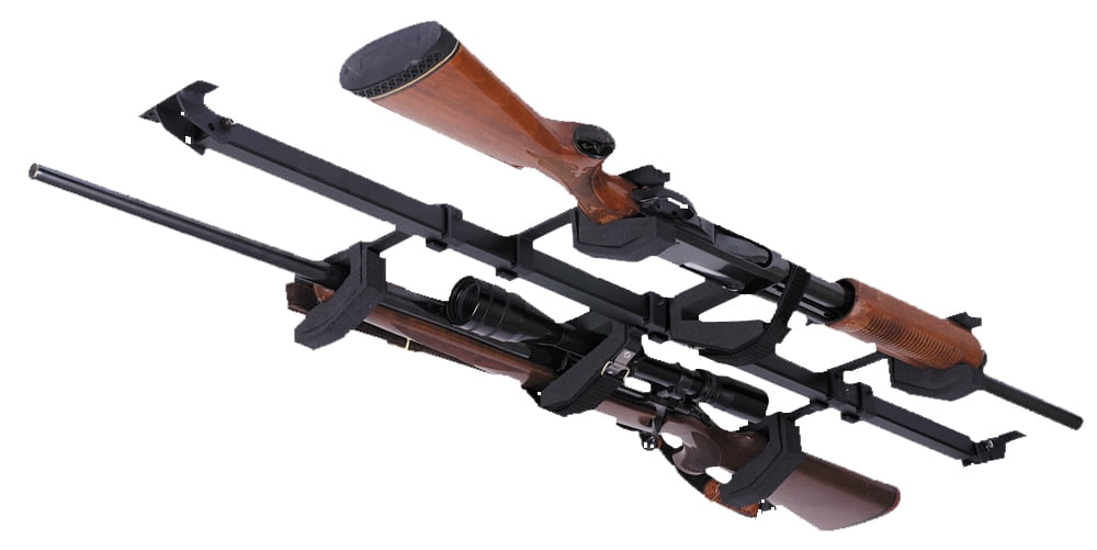 Big Sky Racks SKY BAR Gun Rack, 2-Gun Capacity, Ceiling Mount, Steel, Black