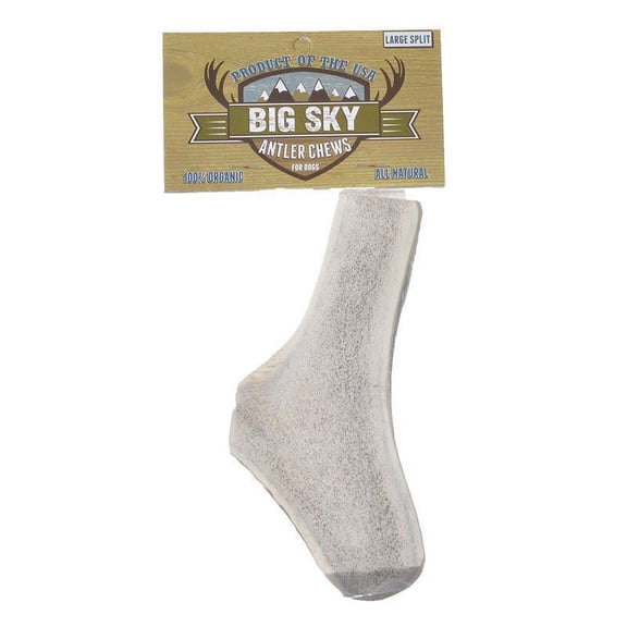 Big Sky Split Antler Chew [Dog, Treats Packaged] Large - 1 Pack