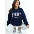 thumbnail image 1 of Big Sky Sweatshirt, Big Sky Montana Crewneck, Winter Vacation Sweatshirt, Oversized Trendy Sweatshirt, Winter Bachelorette Sweaters Sweatshirt All Size S-5XL, 1 of 5