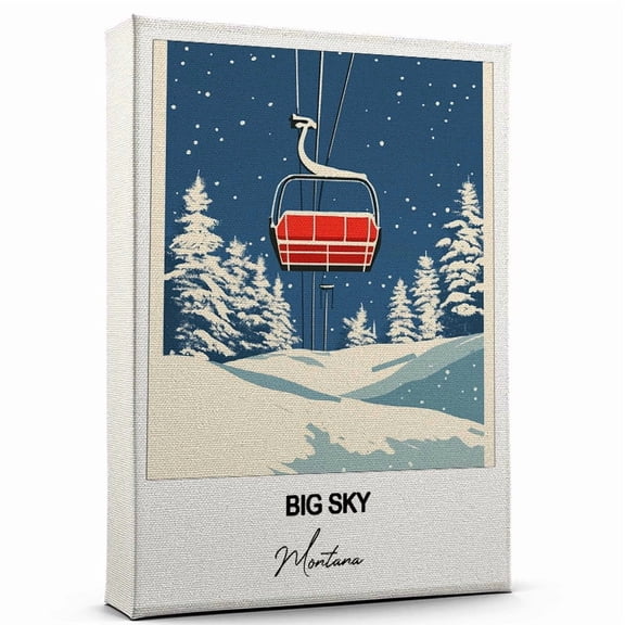 Big Sky Travel Canvas Art – Stunning Travel Wall Print Montana Canvas Inspired Artwork to Elevate Your Living Room or Office – Ready to Hang