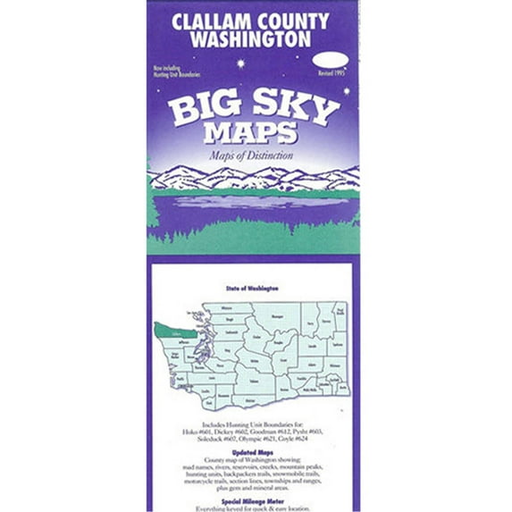 Big Sky Washington State County Maps