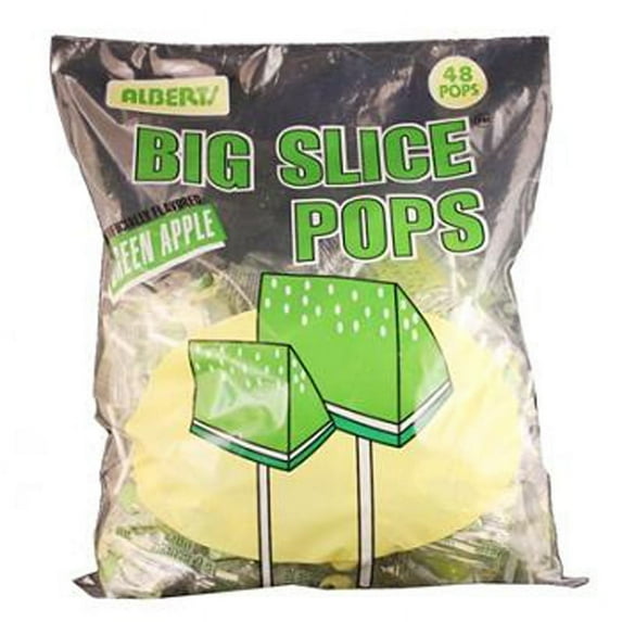 Big Slice Green Apple Pops 48Ct