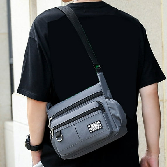 Big Sling Bag for Men and Women, Crossbody Chest Shoulder Pack with Adjustable Strap, for Travel and Outdoor Activities