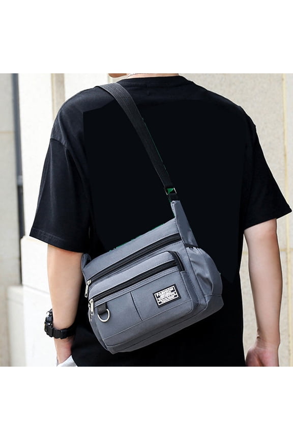 Big Sling Bag for Men and Women, Crossbody Chest Shoulder Pack with Adjustable Strap, for Travel and Outdoor Activities