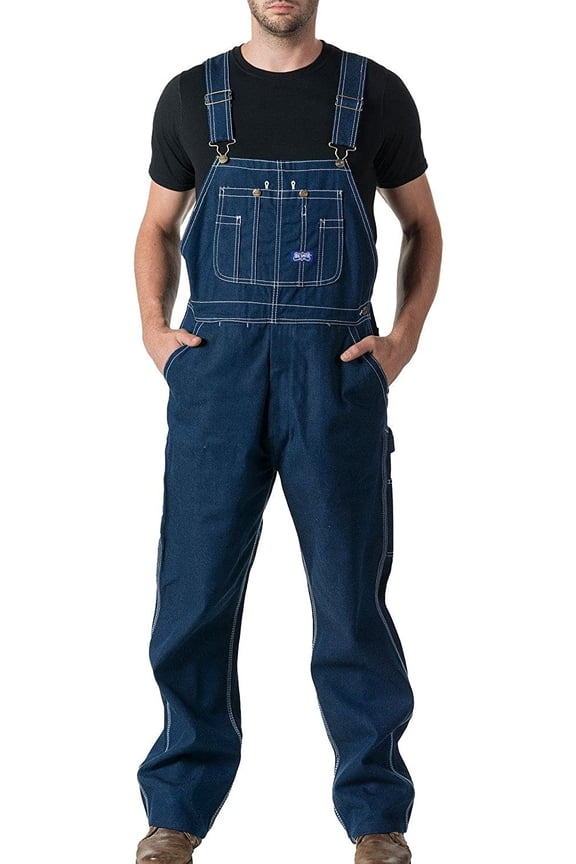 Mens Overalls 58X32 Rigid Bib Comfort Cotton