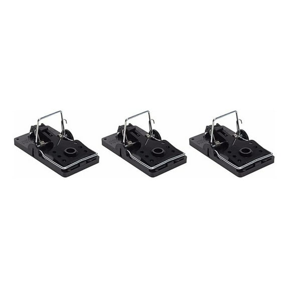Big Snap E Rat Trap 3 Pack - Heavy Duty Steel Rat Traps with Larger Trip Paddle for Effective Rodent Control