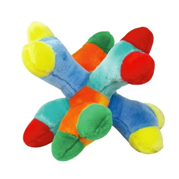 Big Soft 11" Dog Toy Medium to Large Breeds Plush Multi Squeaker Choose Quantity (1 Big Toy)