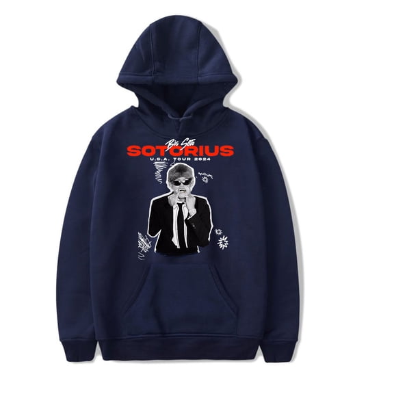 Big Soto Hoodie Sotorius U.S.A Tour 2024 Merch New Unisex Fashion Casual Long Sleeve Sweatshirt