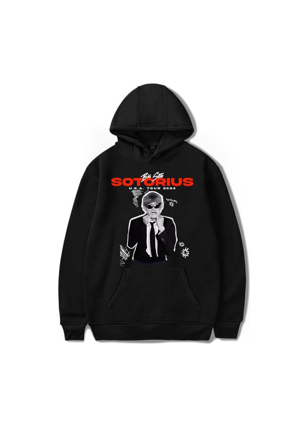 Big Soto Hoodie Sotorius U.S.A Tour 2024 Merch New Unisex Fashion Casual Long Sleeve Sweatshirt