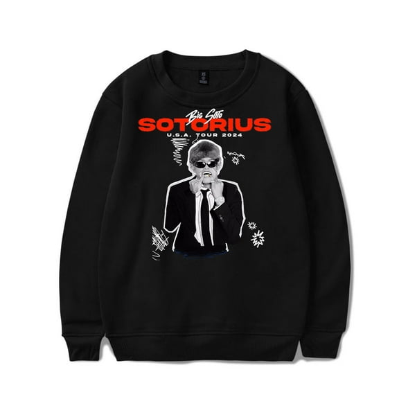 Big Soto Merch Sotorius U.S.A Tour 2024 Crewneck Sweatshirt New Unisex Fashion Long Sleeve