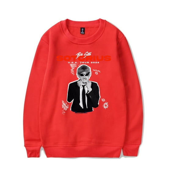 Big Soto Merch Sotorius U.S.A Tour 2024 Crewneck Sweatshirt New Unisex Fashion Long Sleeve