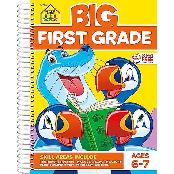 Pre-Owned Big Spiral Bound Workbooks: Big First Grade Spiral (Other)