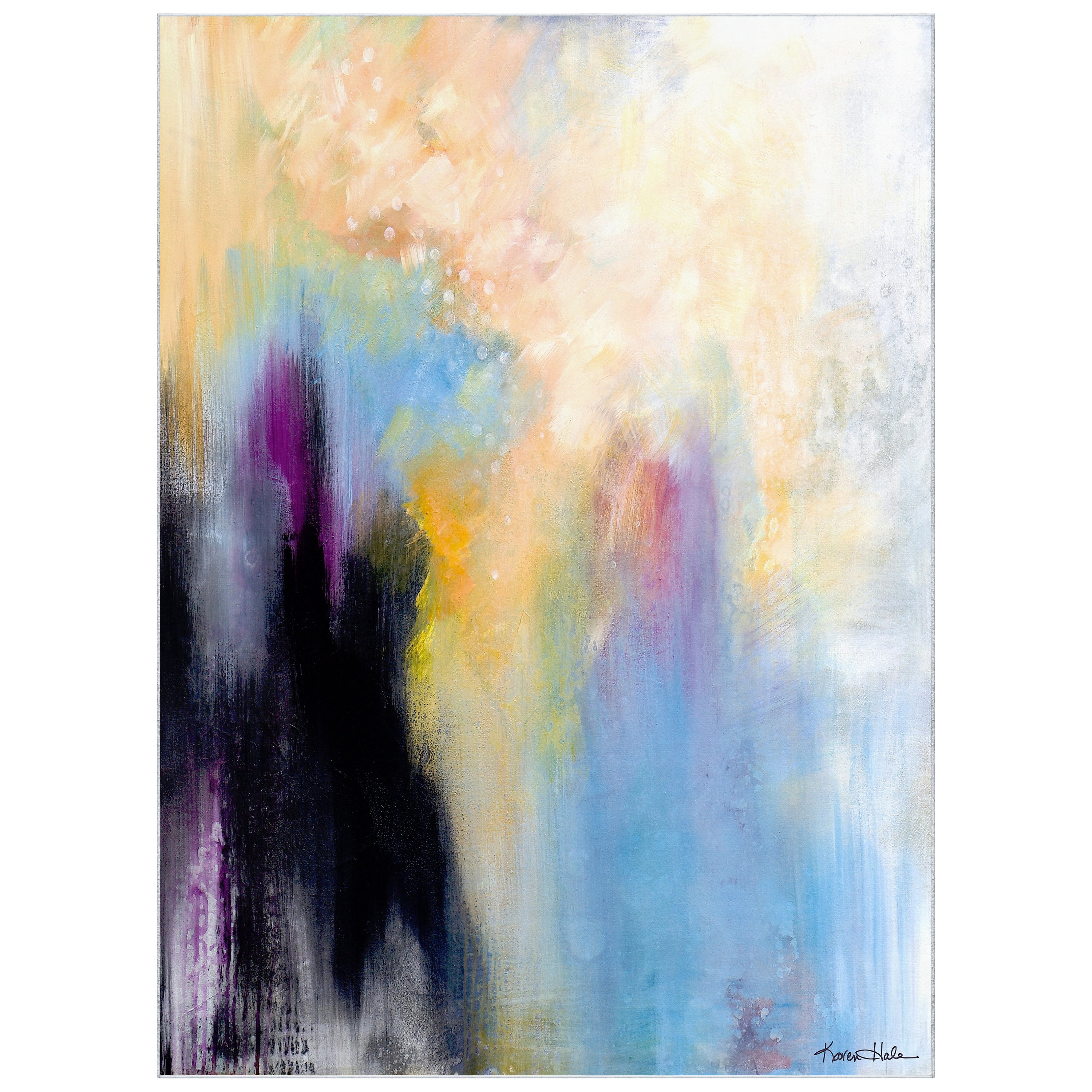 Big Splash Washable Abstract Art Area Rug size 8'x10', Power-loomed, Heavenly Softness with Non-Slipping Backing