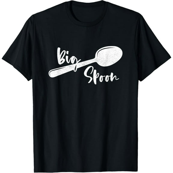 Big Spoon T-Shirt men and women can wear, black, white, gifts