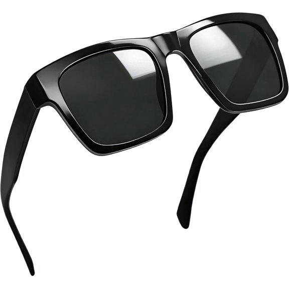 Big Square Sunglasses for Men Women Polarized Acetate Sun Glasses UV400 Protection Shades Sunnies
