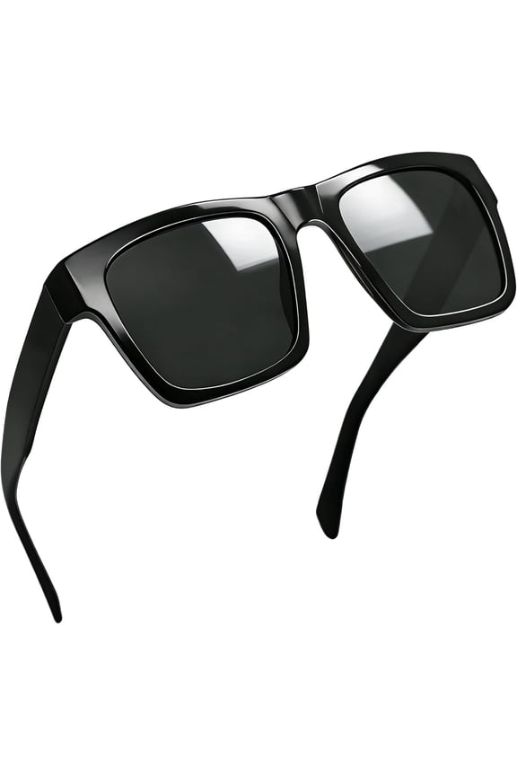 Big Square Sunglasses for Men Women Polarized Acetate Sun Glasses UV400 Protection Shades Sunnies