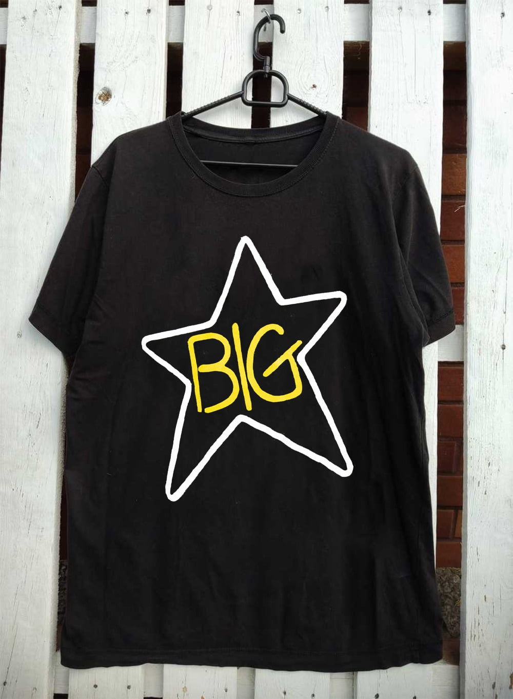 Big Star Band Logo Classic Short Sleeve Cotton Black All Size T Shirt Big star band logo classic short sleeve cotton black all size t shirt