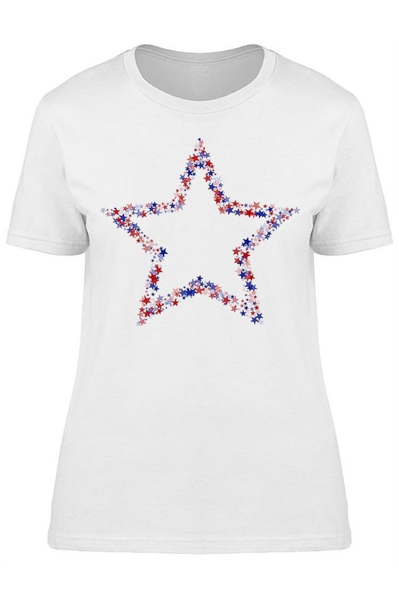 Big Star Made Of Small Stars T-Shirt Women -Image by Shutterstock, Female Large