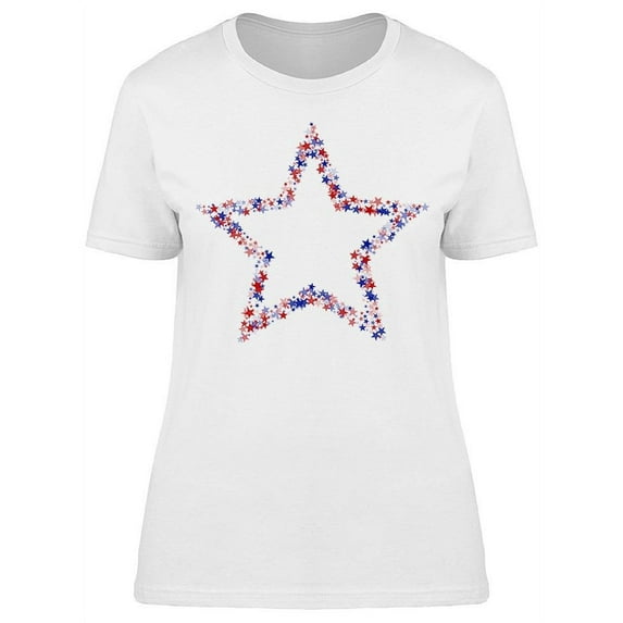 Big Star Made Of Small Stars T-Shirt Women -Image by Shutterstock, Female Small