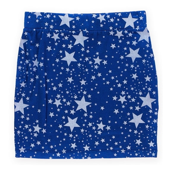 Big Star Womens Stretch Graphic Mini Skirt, Blue, Juniors, X-Small