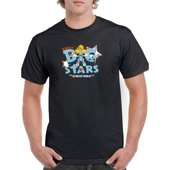 Big Stars Forever Young T-Shirt Men -Image by Shutterstock, Male XX-Large