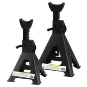 Heavy Duty Steel Jack Stand 3 Ton 6600 lb With Double Locking and Large Foot Base, 2 Pack