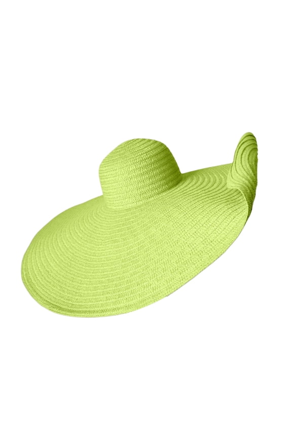 Big Straw Sun Hats for Women Large Wide Brim Visor Hats Bride Straw Hat Floppy Travel Hats Womens Hats Wide Brim Summer Straw Hat Boho Visor Hat Women Straw Hat Wide Brim Cute Hat Light green