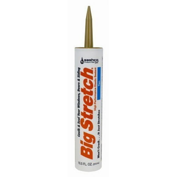 Sashco Big Stretch Acrylic Chank Rubber Sealant - Flexible, Multicolor - 10.3 fl oz