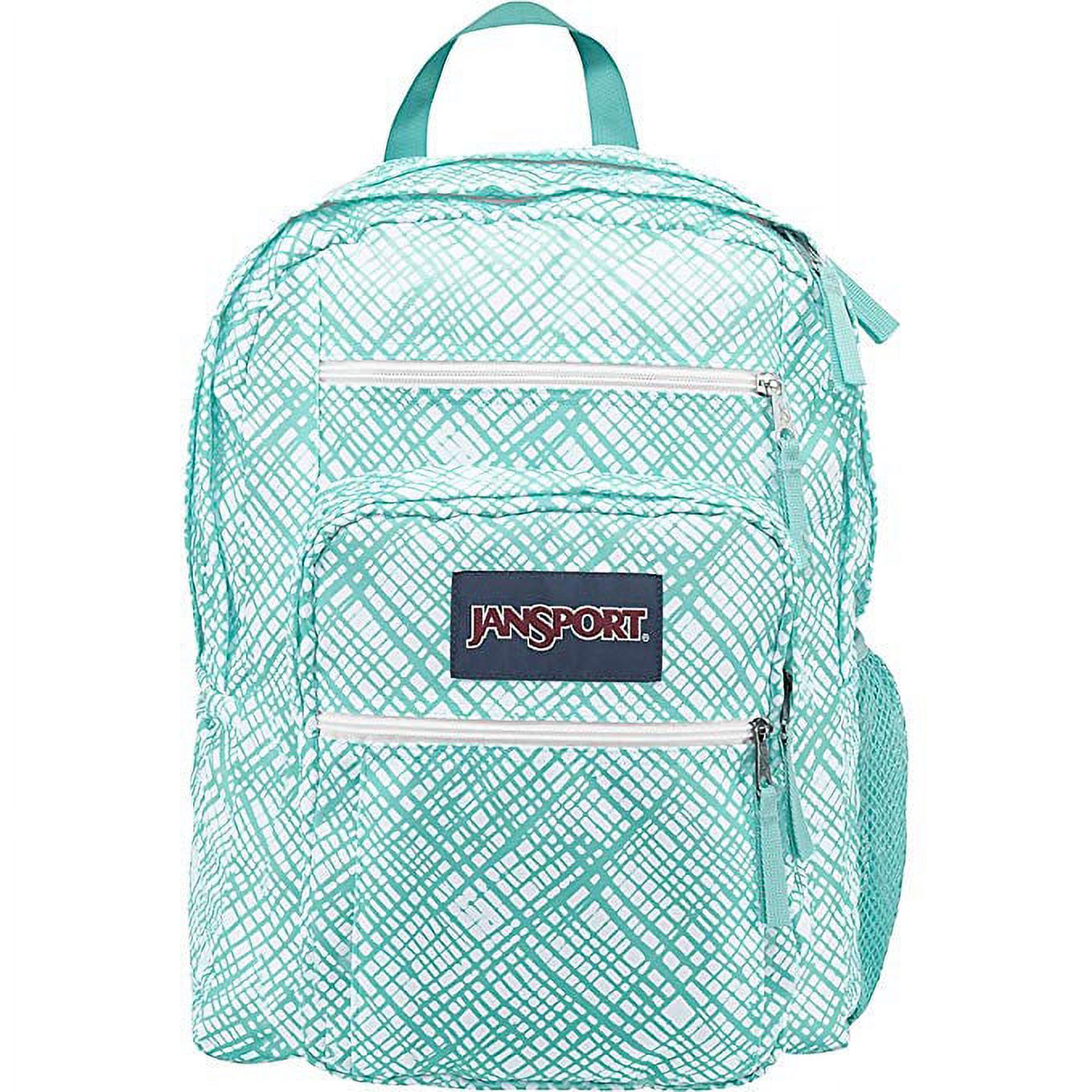 Big Student Classics Series Backpack Aqua Dash Jagged Plaids