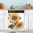 thumbnail image 1 of Big Sunflower Dishwasher Magnet Cover Reuseable Refrigerator Magnet Cover Decal Kitchen Fridge Microwave Stickers Hoilday Party Decor 23 x 26 inch, 1 of 5