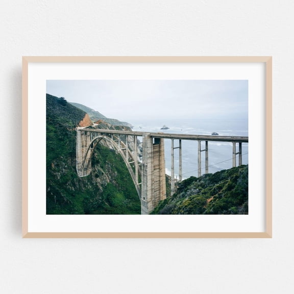 Big Sur California Bridge Ocean Landscape Poster Unframed Paper Print