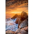 thumbnail image 1 of Big Sur, California, Rocks and Sunset (9x12 Wall Art Print, Home Decor), 1 of 3