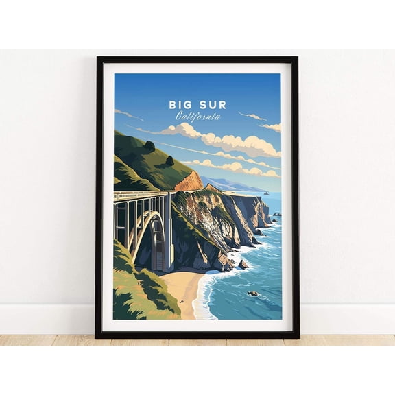 Big Sur Print Birthday present Wedding anniversary gift