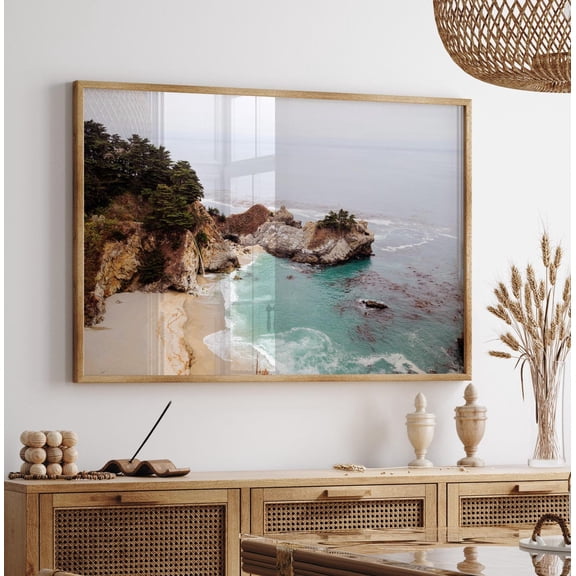 Big Sur Print, California Nature Art, File, Big Sur Poster, Boho beach wall art, Wall Art Unframed Paper Print