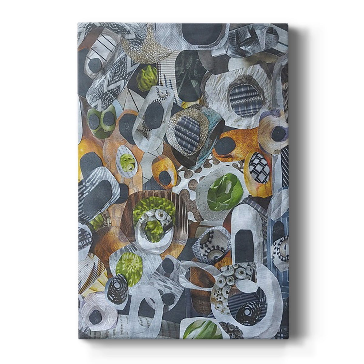 Abstract Stones and Kelp Gallery Wrapped Canvas Art