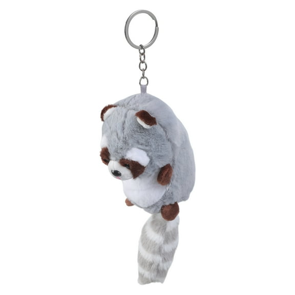 Big Tailed Plush Raccoon Charm Keychain Soft Stuffed Ornament Keyring Lovely Pendants for Purse Bag Backpack Handbag