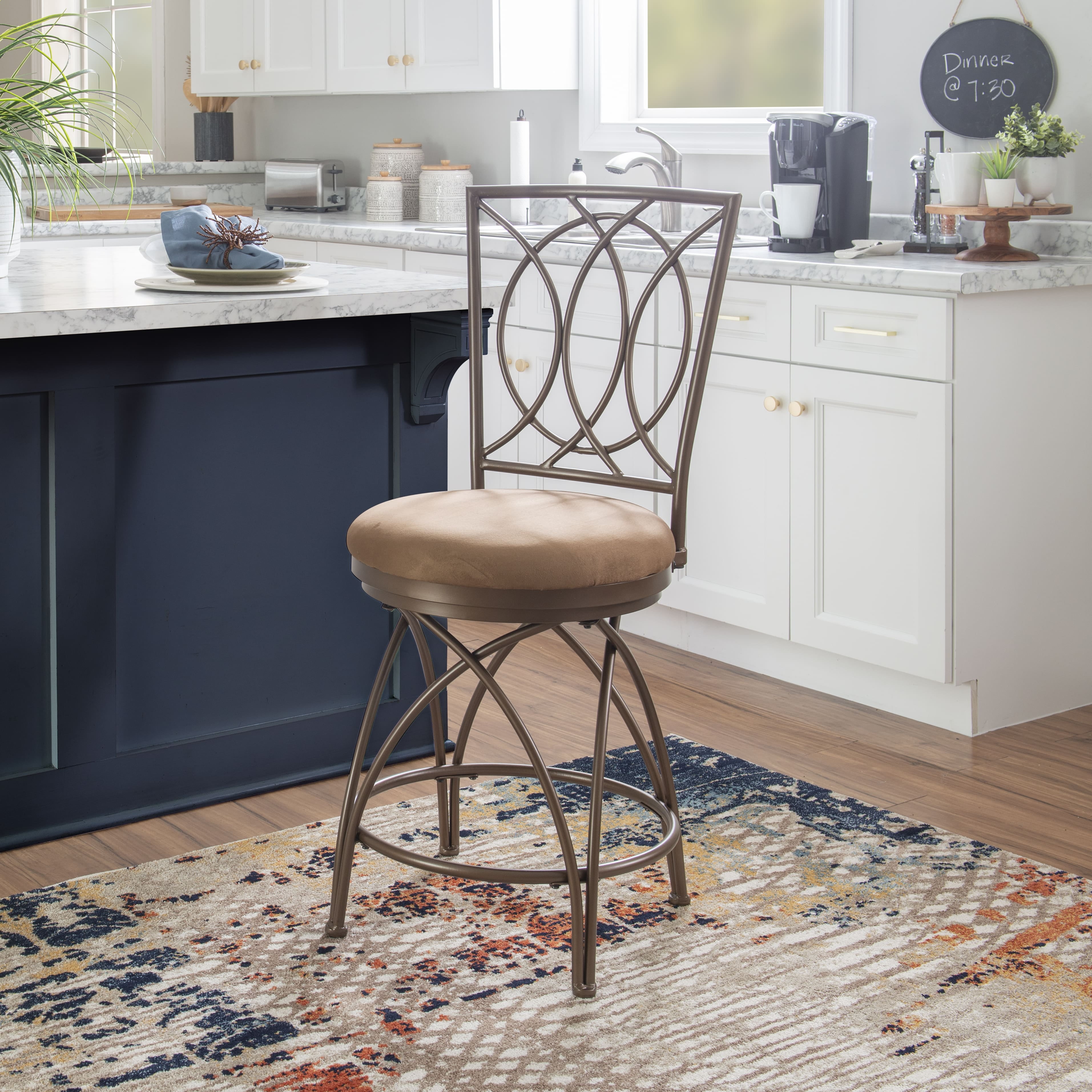 Tall kitchen 2025 stool with wheels