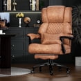 Big and Tall 700LBS Heavy Duty Executive Office Chair with Metal Base ...
