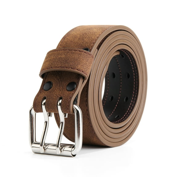 Big & Tall Belt for Mens 56"-80" Genuine Leather Belt Reinforced Strap Extra Long Belts for Casual Work Jean