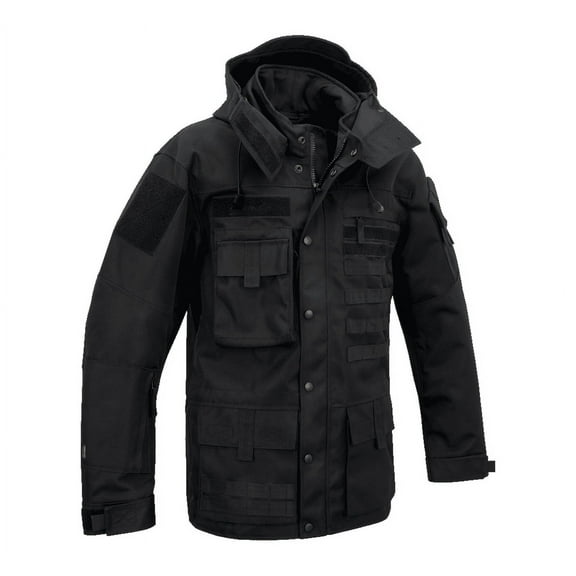 Big & Tall Brandit Commando TAC Jacket (Black 3XL) - Outdoors Work Wear Cold Weather Gear Jacket