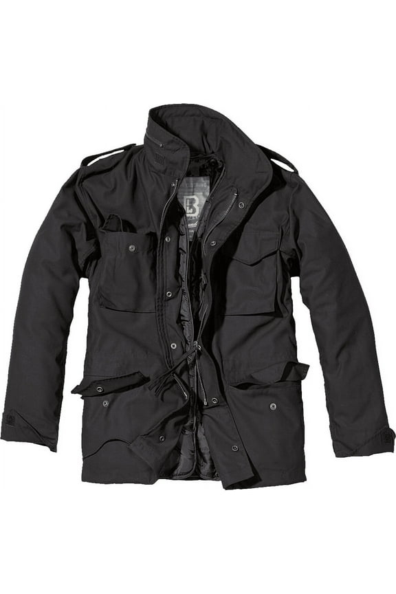 Big & Tall Brandit M65 Classic Field Jacket (Black 3XL) - Outdoors Military Quilted Lined Jacket