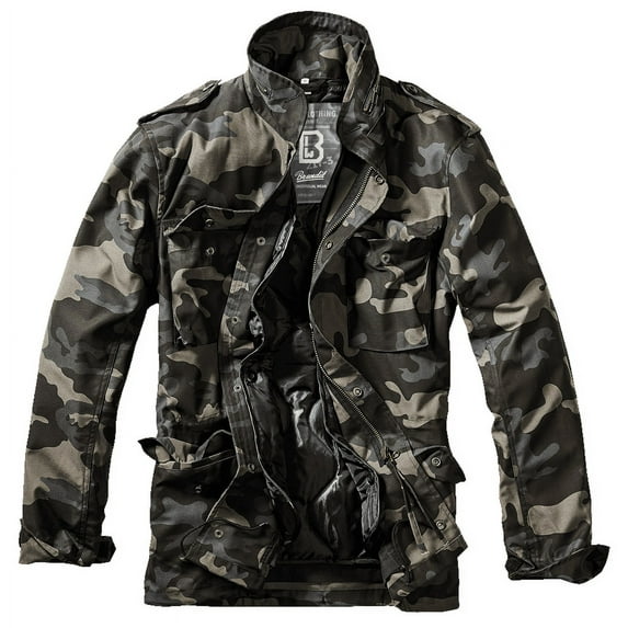 Big & Tall Brandit M65 Classic Field Jacket (Dark Camo 3XL) - Outdoors Military Quilted Lined Jacket