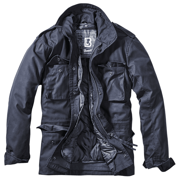 Big & Tall Brandit M65 Classic Field Jacket (Navy Blue 3XL) - Outdoors Military Quilted Lined Jacket