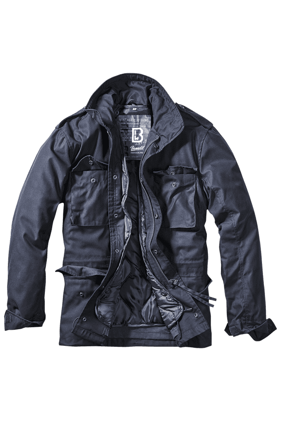 Big & Tall Brandit M65 Classic Field Jacket (Navy Blue 4XL) - Outdoors Military Quilted Lined Jacket
