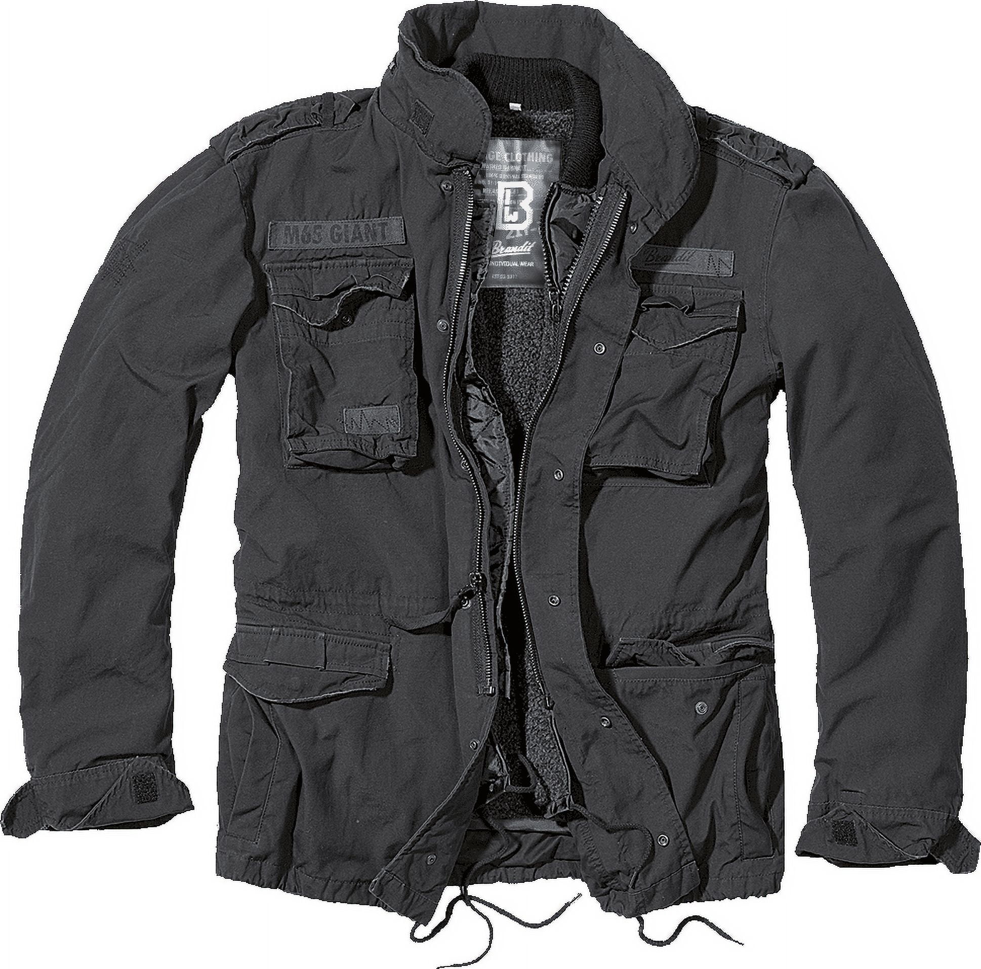 Big & Tall Brandit M65 Premium Field Jacket (Black 6XL) - Outdoors
