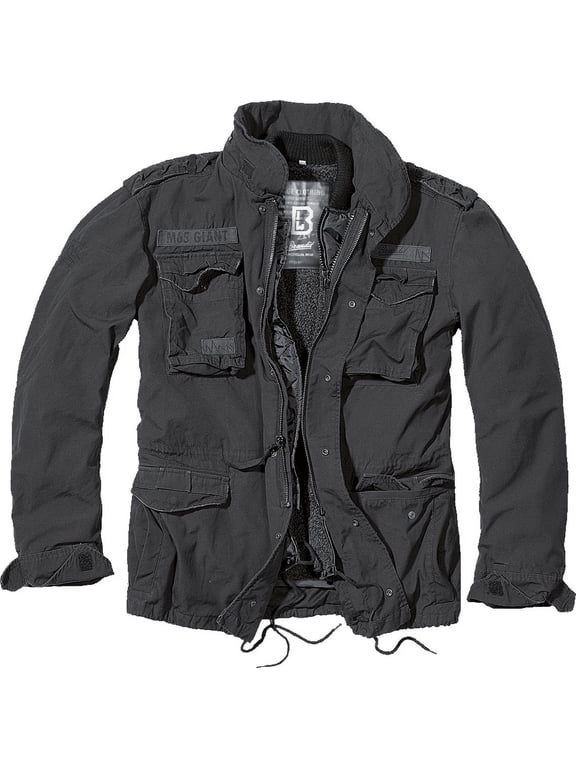 Big & Tall Brandit M65 Premium Field Jacket (Black 4XL) - Outdoors Military Jacket