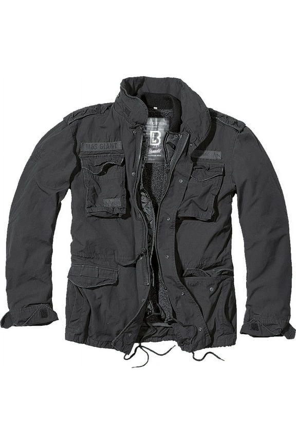 Big & Tall Brandit M65 Premium Field Jacket (Black 4XL) - Outdoors Military Jacket